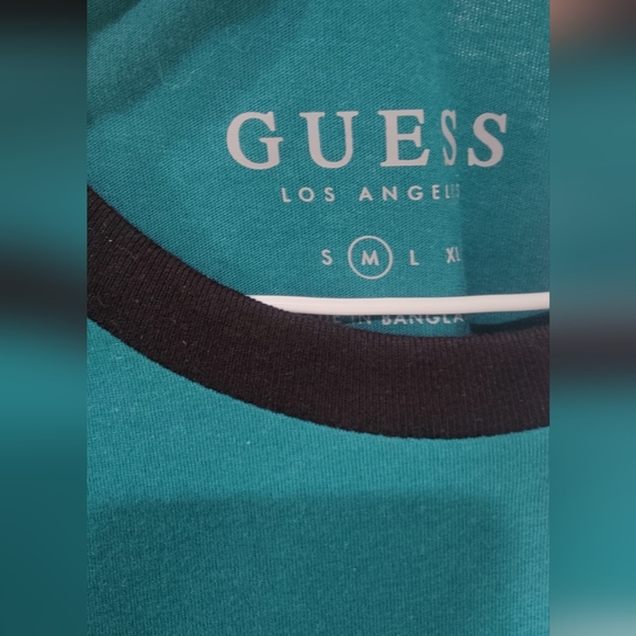 Guess shirt Los Angeles green M - Picture 6 of 6